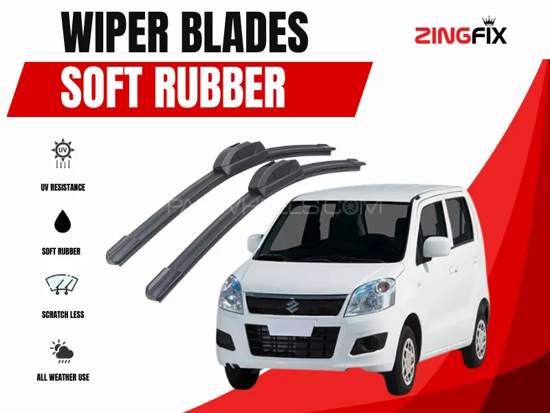 Zingfix Soft Rubber Wiper Blade for Suzuki Wagon R (2014-2024) Image-1