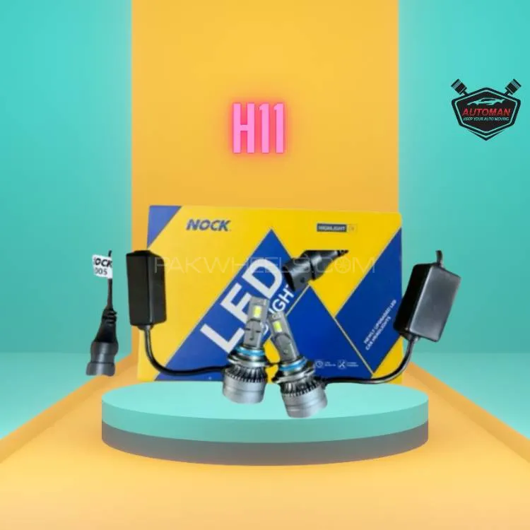 *NOCK 6500K H11 LED Headlight Bulbs – Super Bright White Light, Plug-and-Play, | Automanpk Image-1