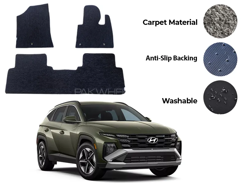 Hyundai Tucson Fitting Carpet Floor Mat 3PCS - Model 2025 Image-1
