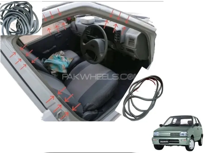 Suzuki Mehran Body Spring Rubber | 4 Pcs | For 4 Doors Image-1