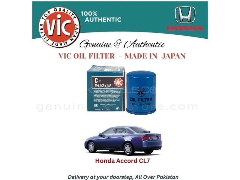 Honda Accord CL7 VIC OIL FILTER - MADE IN JAPAN Image-1
