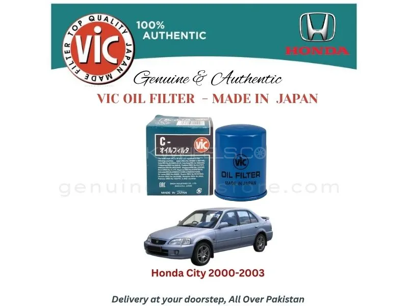 Honda City 2000-2003 VIC OIL FILTER - MADE IN JAPAN Image-1