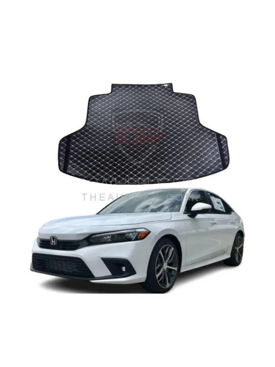 Honda civic NEW  7D Custom Car Trunk Mat - Model 2022-2025 Image-1