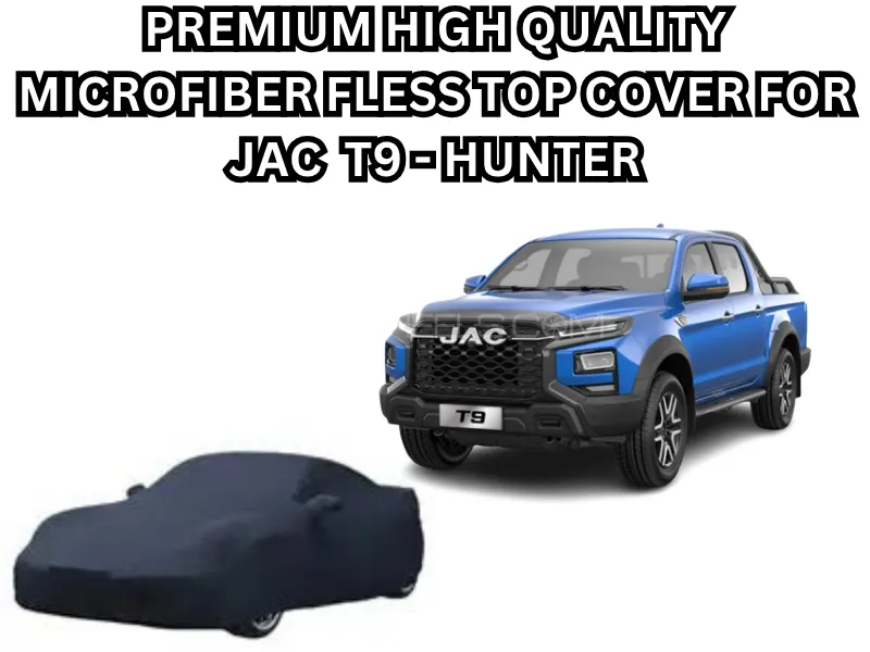 Premium High Quality Waterproof Dust Proof Microfiber Fleece Top Cover For JAC T9 Hunter (Black) Image-1