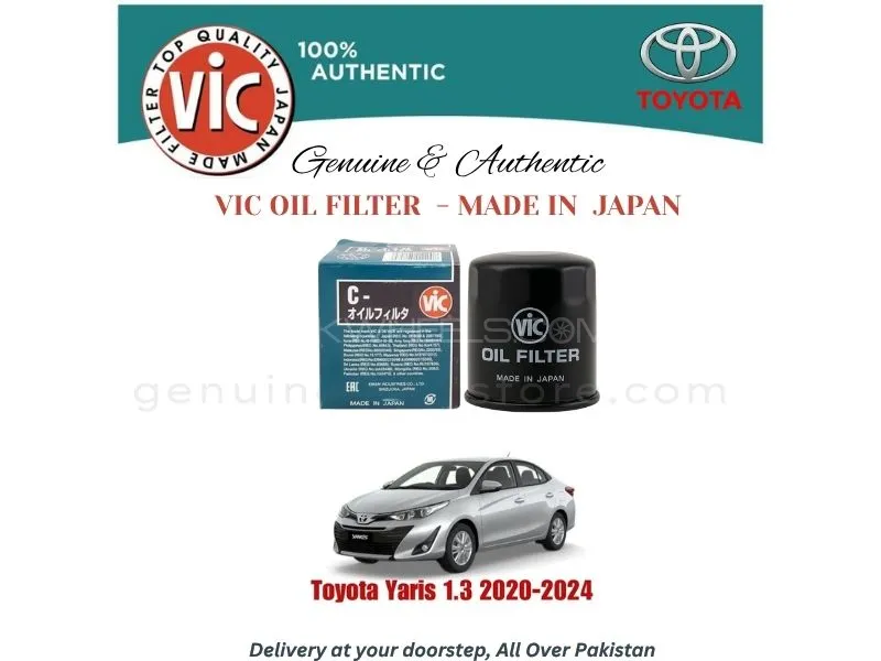 Toyota Yaris 1.3 2020-2024 VIC OIL FILTER - MADE IN JAPAN Image-1