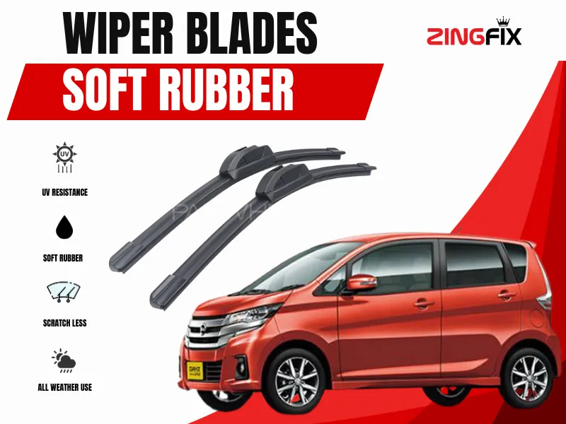 Zingfix Soft Rubber Wiper Blade for Nissan Dayz (2014-2020) Image-1