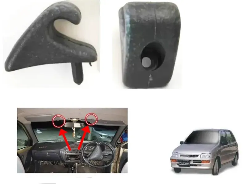 Daihatsu Cuore 2000-2012 Sun Visor Clip | 1 Pcs Image-1
