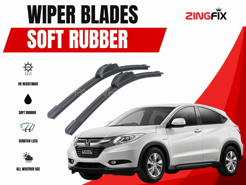 Zingfix Soft Rubber Wiper Blade for Honda Vezel (2013-2023) Image-1