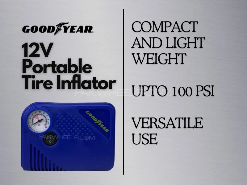 Goodyear 12V Portable Tire Inflator Image-1