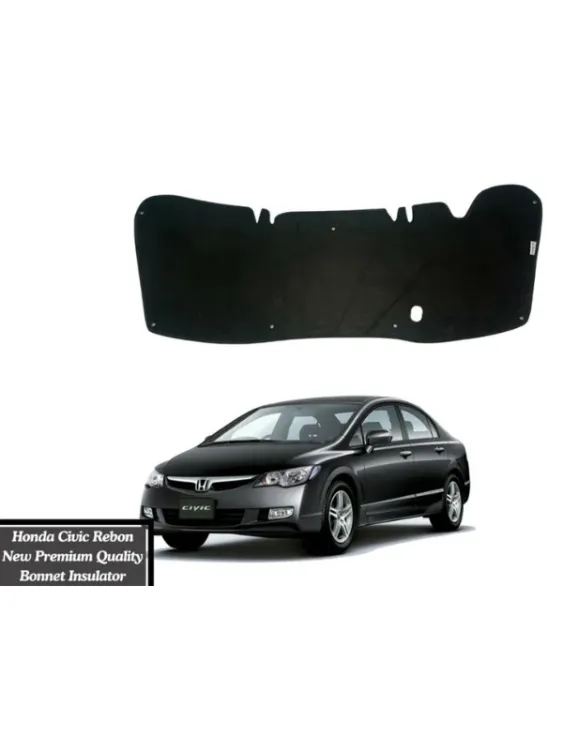  Honda Civic Rebon 2006-2012 Very Premium Quality Double Sheet Bonnet Insulator with Clips Image-1