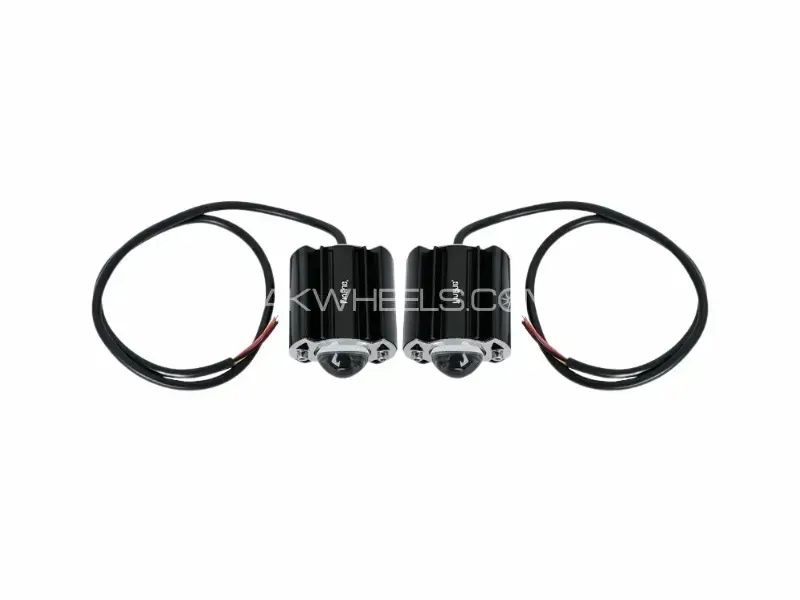 PAIR – Single Lens LED Spotlights – Compact Driving & Fog Lights for Bikes and Cars Image-1