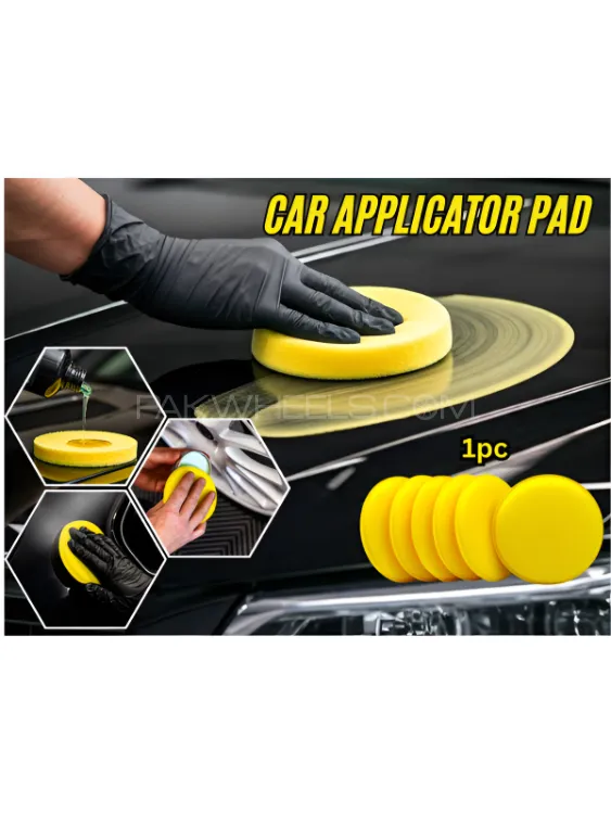 1 pc Car Wax Applicator Pad Foam Sponge Polish Pad  Car Compound Polisher. Image-1