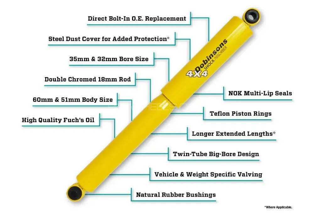 Dobinsons suspension lift kit available for Toyota Revo, Vigo and Fortuner .. for more details call or Whatsapp us 4x4 Adventure  Image-1