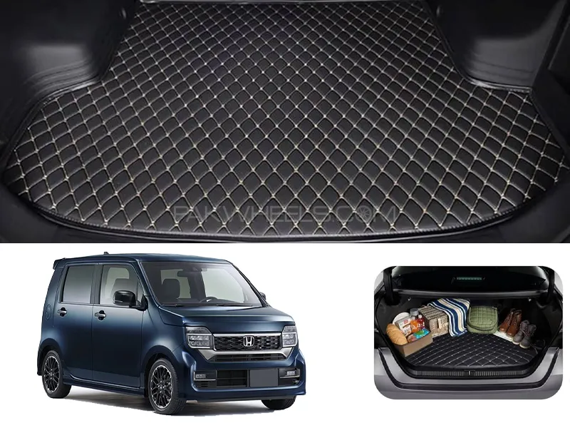 Honda N Wgn 7D Custom Car Trunk Mat - Model 2020-2025 Image-1