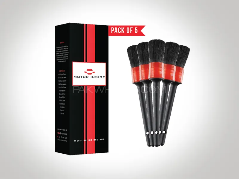 Motor Inside Detailing Brush Pack of 5 Image-1