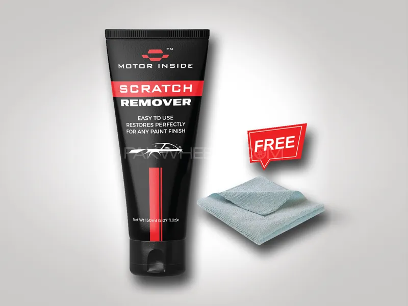Motor Inside Scratch Remover 150ml with Free Edgeless Towel Image-1