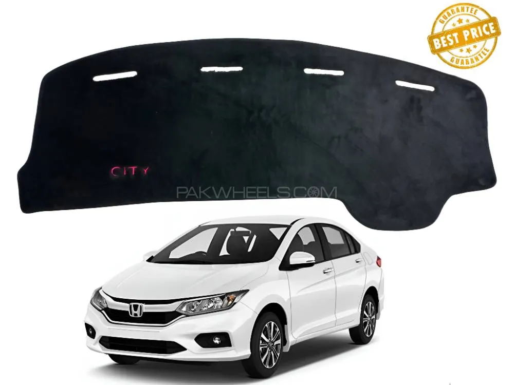 Honda City 2021 - 2025 Dashboard Mat - Velvet Dashboard Mat - Non Slip Dashboard Mat Fur. Image-1