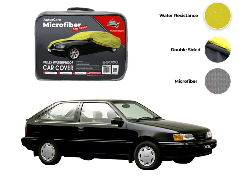 Hyundai Excel Microfiber Top Cover - Model 1989-1995 Image-1