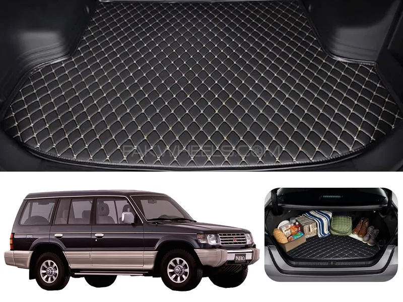 Mitsubishi Pajero 7D Custom Car Trunk Mat - Model 1992-1998 Image-1