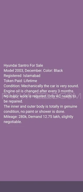 Hyundai Santro 2003 for Sale in Islamabad Image-1