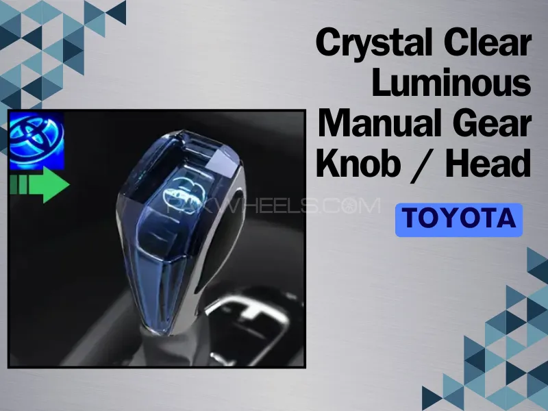 Toyota Logo 7- Color Light LED Crystal Gear Shift Knob Universal Decoration For Toyota -Logo Toyota- Image-1