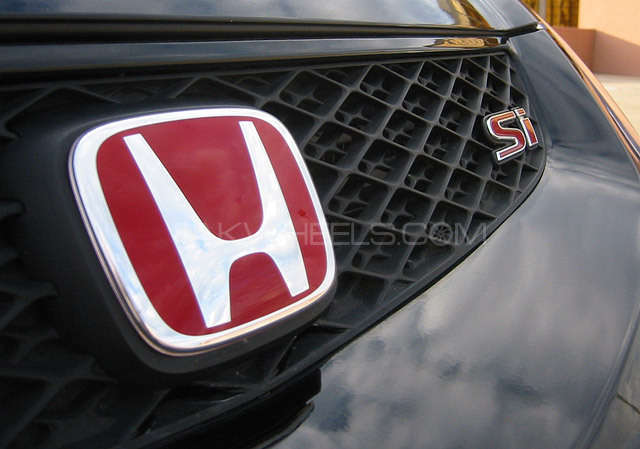 Honda Front & Back Emblem - Red  Image-1
