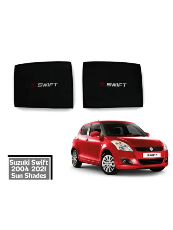 Suzuki Swift 2011-2021 (OLD) Car Window shades | Sun shades fabric | Car black sun shades Image-1