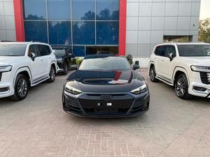 Audi etron GT 
Model: 2022 
Mileage: 4,000 km 
Reg: 2022 khi 

*PPF Coated 
*Black with truffle brown interior
*Front sports pro seats
*Front ventilated seats
*Privacy glass (dark tinted windows) 
*Interior in Nappa leather/Dinamica microfibres
*Perforated leather with honeycomb stitch 
*Bang & Olufsen 3D sound system
*Adaptive air suspension 
*Decorative inserts in Matte Carbon Twill

Calling and visiting hours

Monday to Saturday

11:00 AM to 7:00 PM