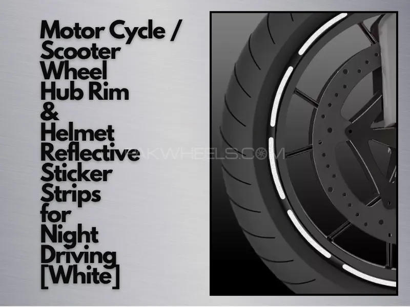 20 Pcs Car Wheel Hub Reflective Sticker Tire Rim Reflective Strips Luminous Sticker for Night Drivin Image-1