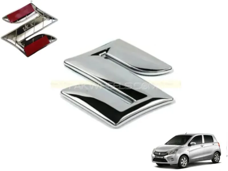 Suzuki Cultus 2017-2025 S Logo - 1 Pcs - 10cm Suzuki Cultus 2017-2025 S Logo - 1 Pcs - 10cm Image-1