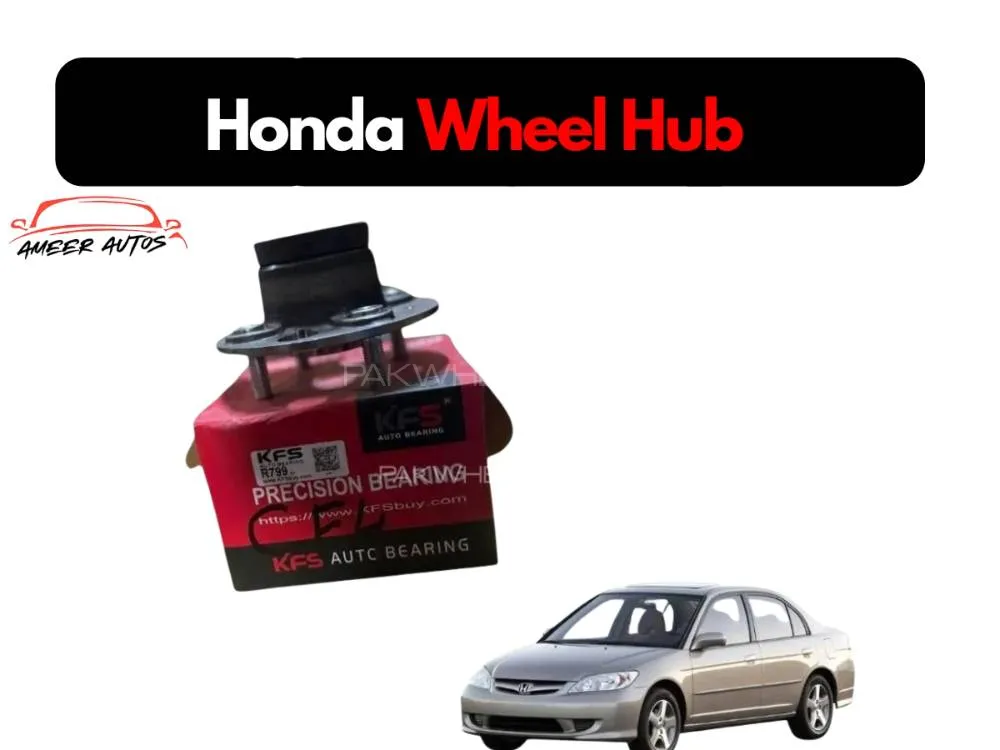 Honda Civic 2000-04 Wheel Hub Rear KFS Image-1