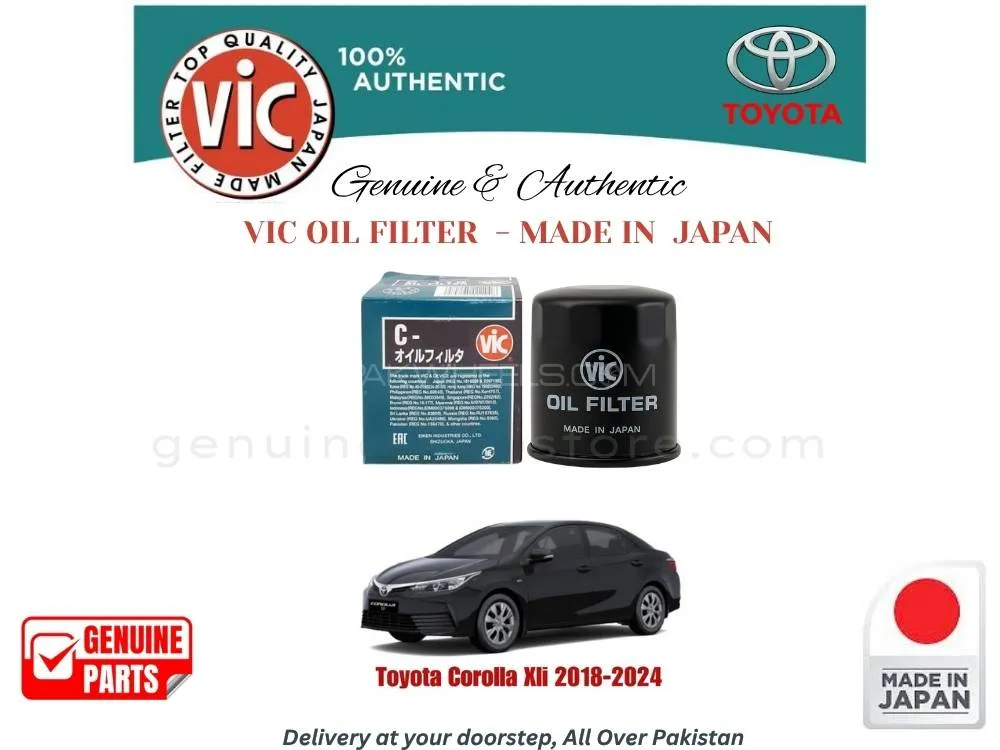 Toyota Corolla Xli 2018-2024 VIC OIL FILTER - MADE IN JAPAN Toyota Corolla Xli 2018-2024 VIC OIL FILTER - MADE IN JAPAN Image-1