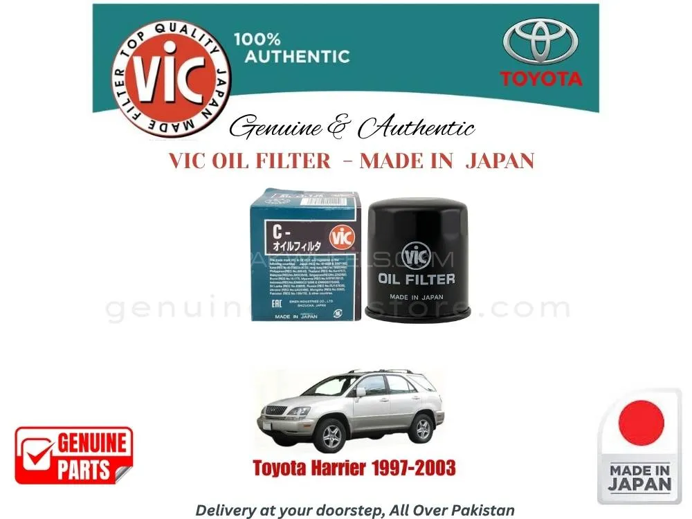 Toyota Harier 1997-2003 VIC OIL FILTER - MADE IN JAPAN Image-1