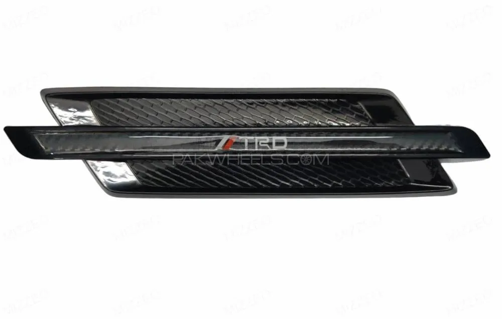 Universal TRD Car Side Fender Air Vent Trim 2 Pcs Set Image-1