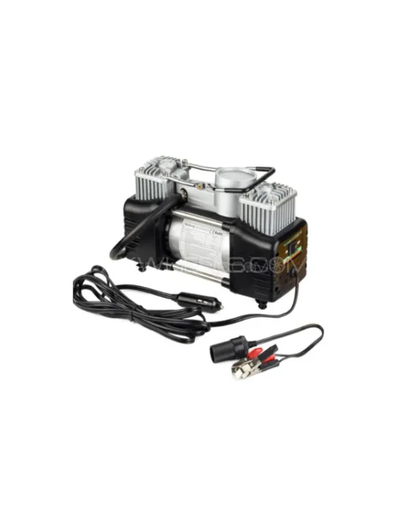 Dual Cylinder Air Compressor Tire Inflator – 12V 150PSI Image-1