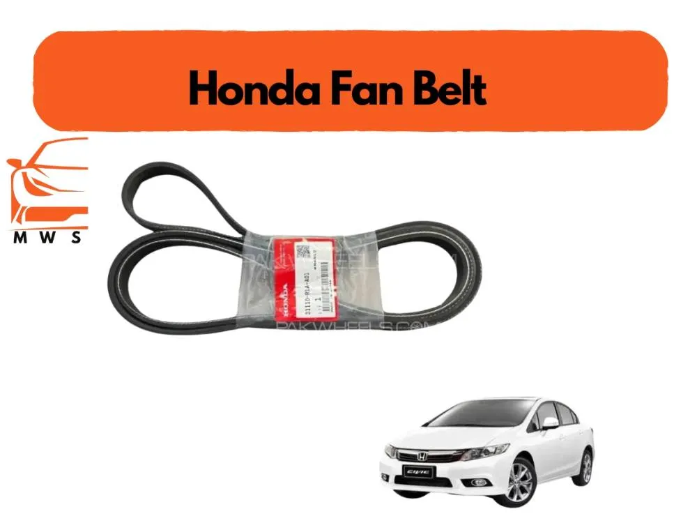 Honda Civic Rebirth Fan Belt 6PK-2093 Genuine 31110-R1A-A01 Image-1
