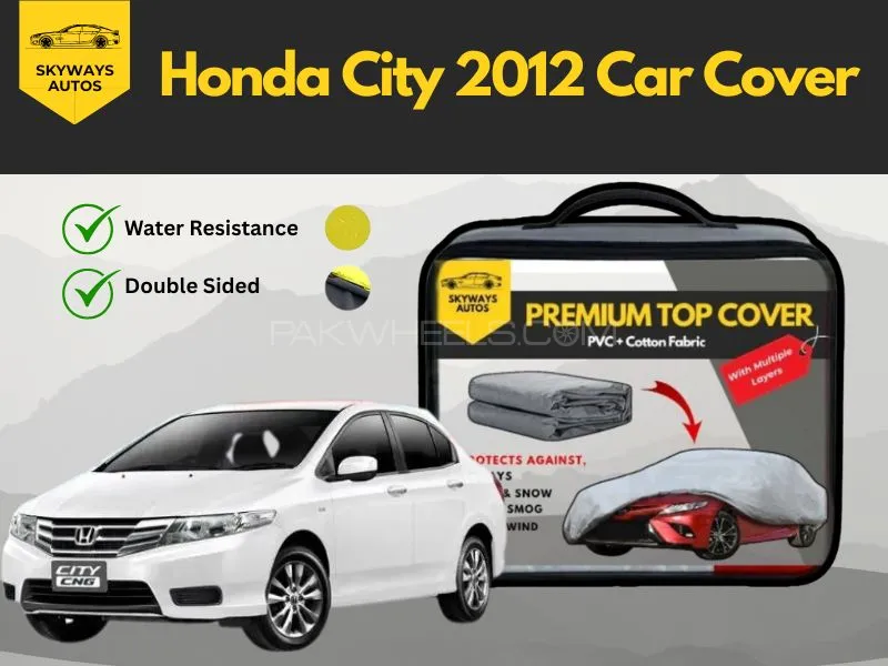 Premium Car Cover for Honda City 2012 – Waterproof PVC & Non-Woven Fabric Car Care Image-1