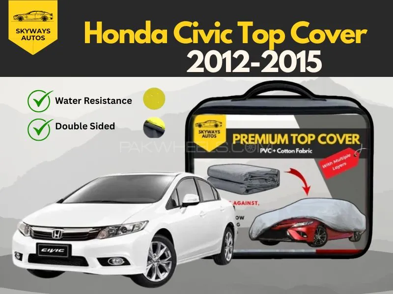 Premium Car Cover for Honda Civic 2012–2015 – Waterproof PVC & Non-Woven Fabric Image-1