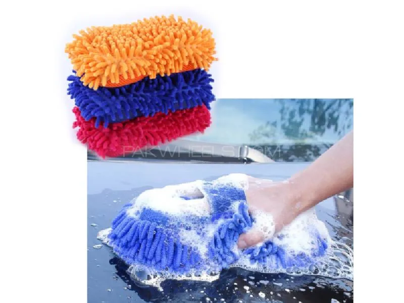 Premium Microfiber Coral Sponge – 400 GSM | Ultra Soft, Super Absorbent & Scratch-Free Cleaning Image-1