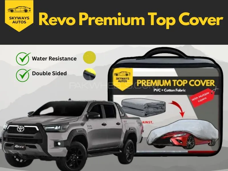 Toyota Revo Premium Top Cover Car Care – Dual Layer PVC & Non-Woven Fabric  Image-1