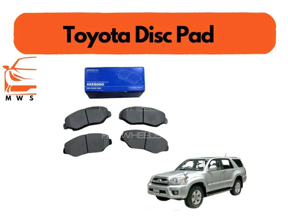Toyota Surf 2002-2009 Front Disc Pad Akebono Japan AN-303wk Image-1