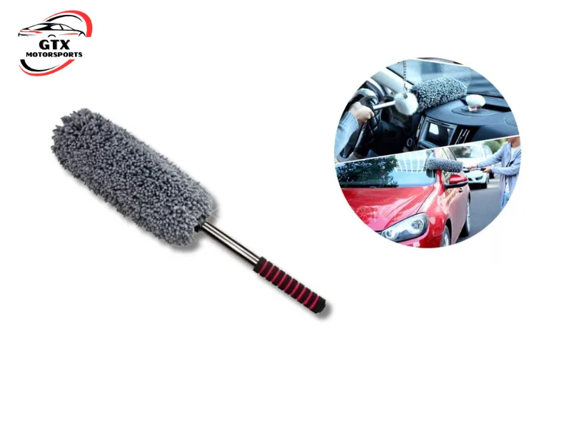 Long Handle Microfiber Car Cleaning Duster – Extendable Dust Remover for Interior & Exterior Image-1