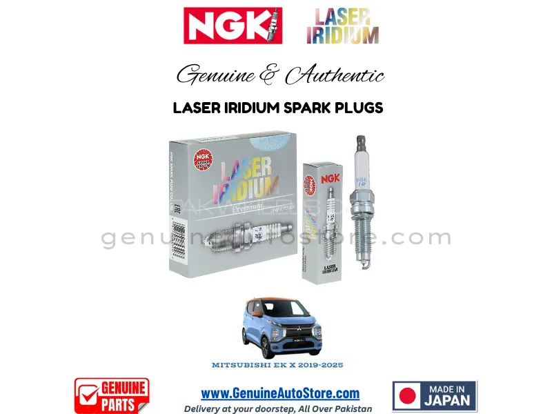 Mitsubishi  EK X 2019-2025 NGK LASER IRIDIUM SPARK PLUG - 3 PIECES Image-1