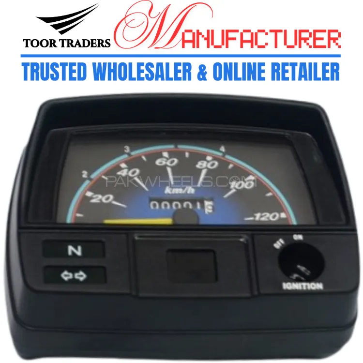 Speedometer for 70cc Motorcycle - Honda CD-70 Bike Meter Assembly Image-1