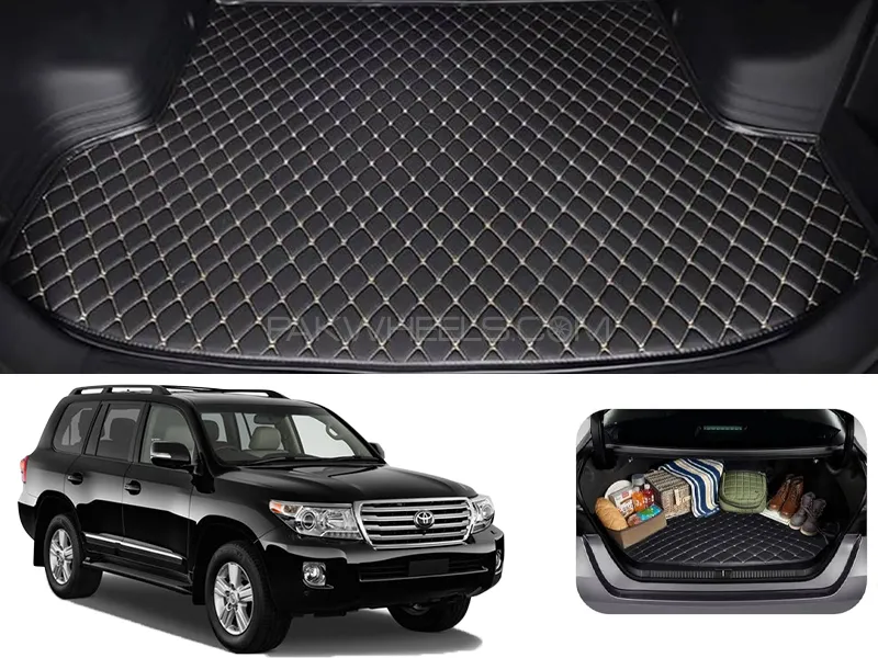 Toyota Land Cruiser 7D Custom Car Trunk Mat - Model 2007-2015 Image-1