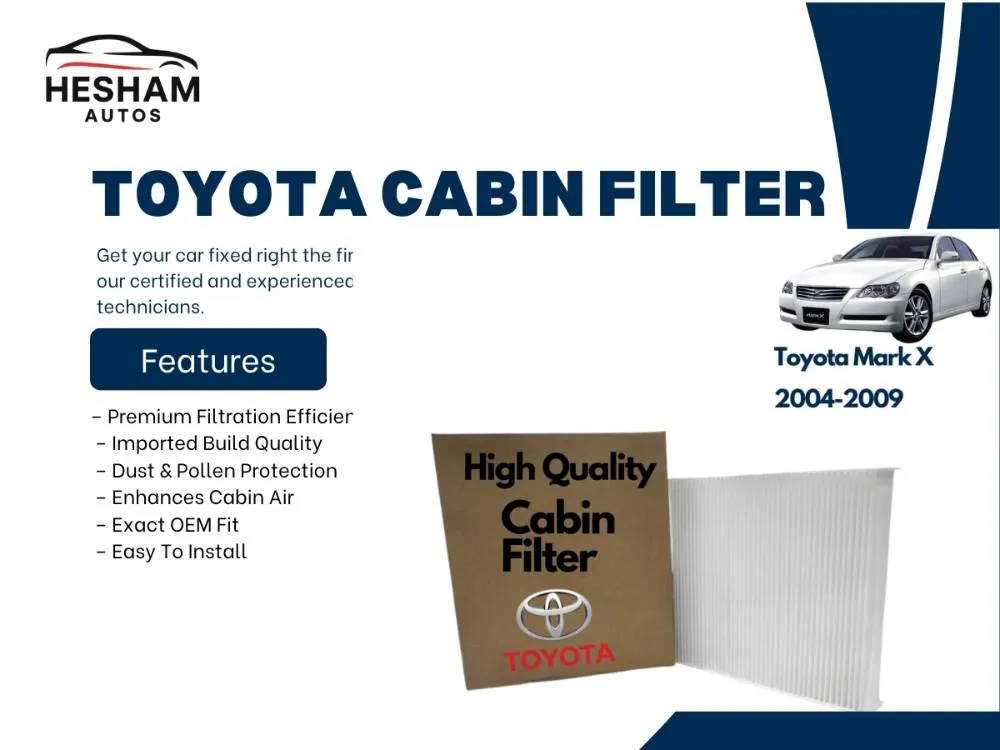 Toyota Mark X 2004-2009 Premium Quality Cabin Filter - Imported Image-1