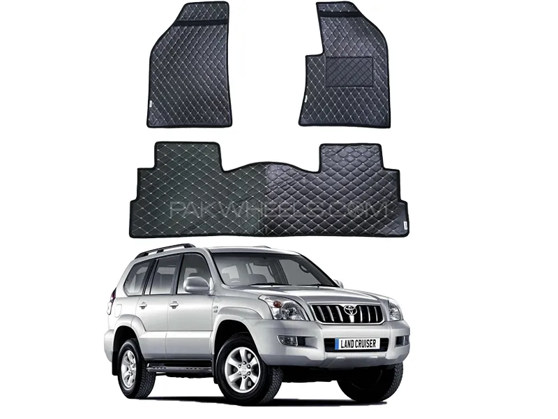  Toyota Prado FJ120 7D Floor Mat 4PCS - Model 2003-2008 Image-1