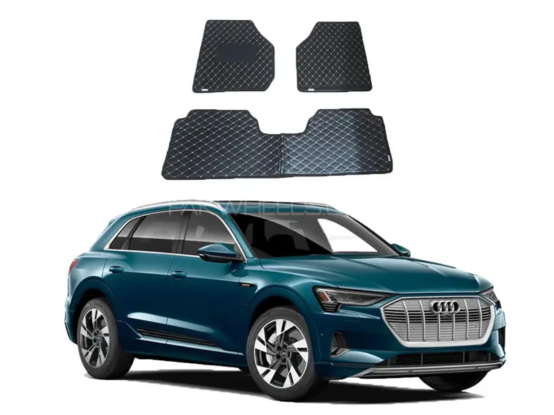 Audi E-Tron Model 2020-2025 7D Floor Mats ( Flat Style ) 4Pcs Image-1