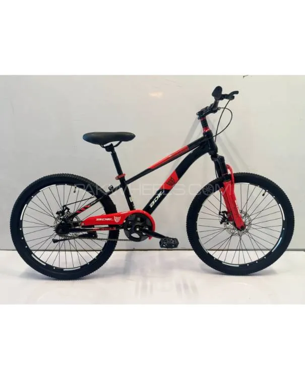 BDF 24" MTB Bike – Black & Red | Rugged Mountain Bicycle for Youth Riders Image-1