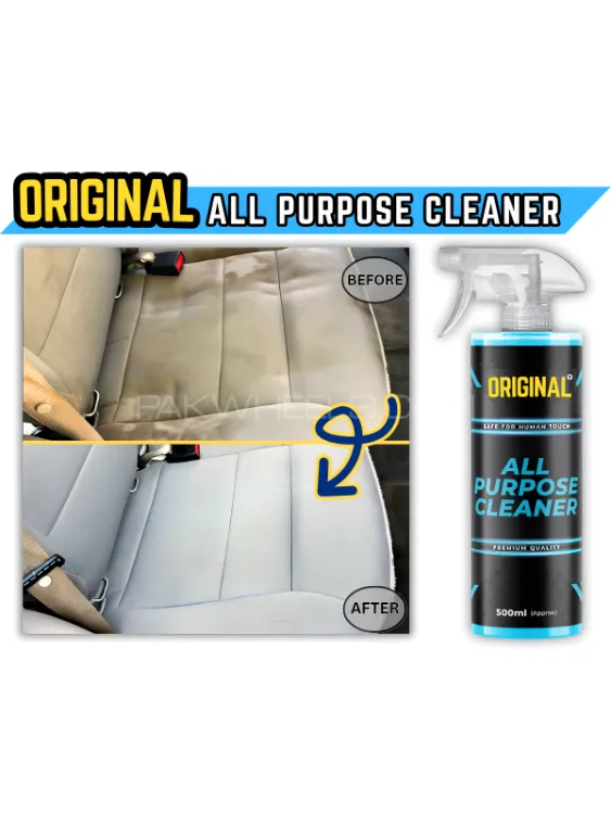 ORIGINAL All Purpose Cleaner Interior Exterior Foam Cleaner Shiner Plastic, Fabric, Leather  500ML Image-1